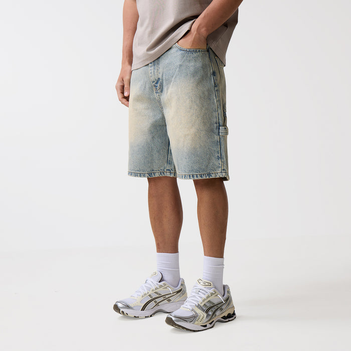 Carpenter Denim Shorts | Washed Blue