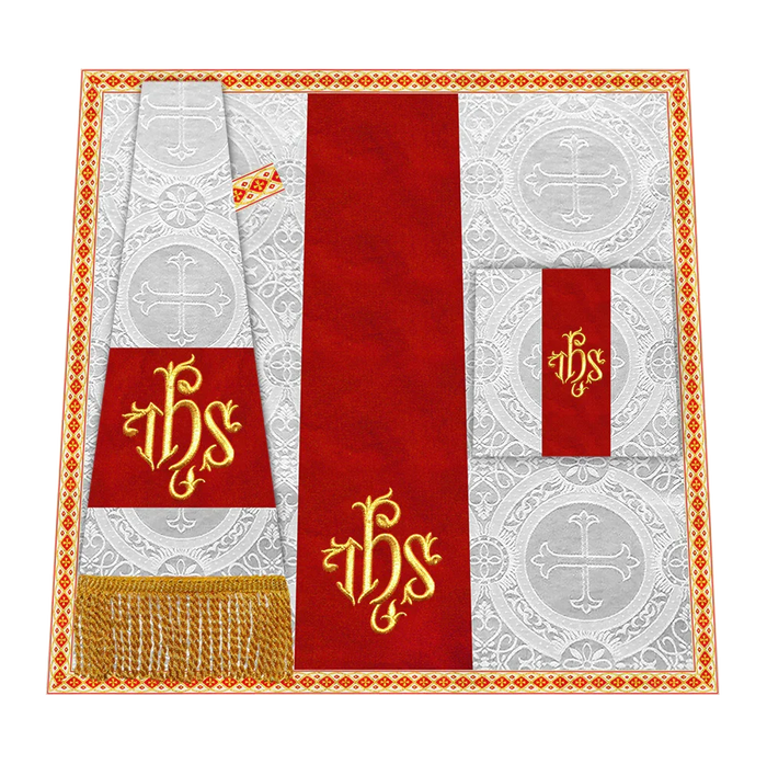 Damask / IHS / White-Red