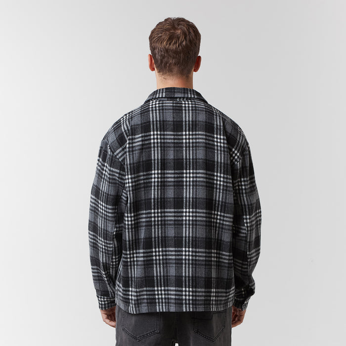 Check Flannel Shirt | Black
