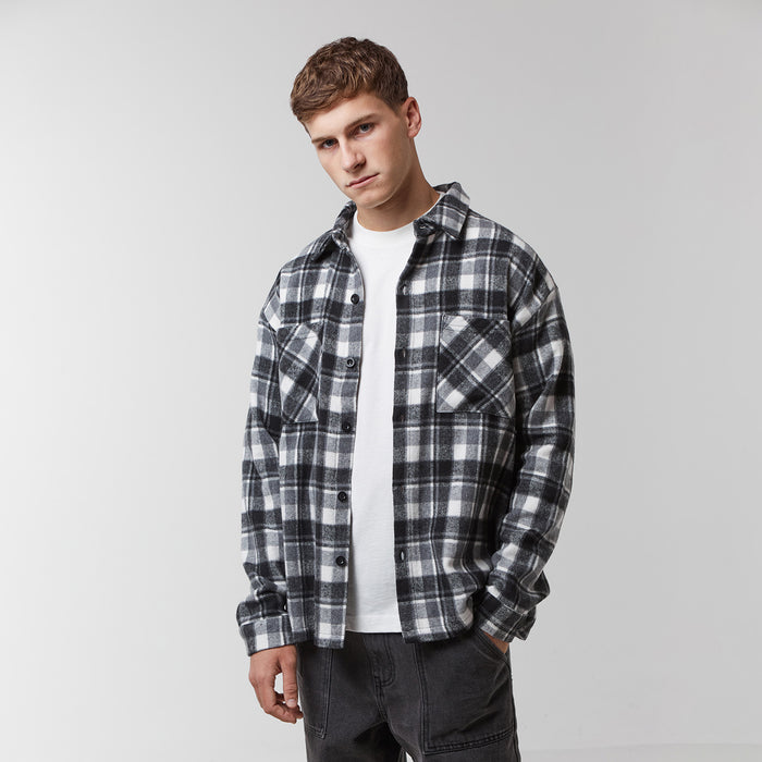 Check Flannel Shirt | Charcoal