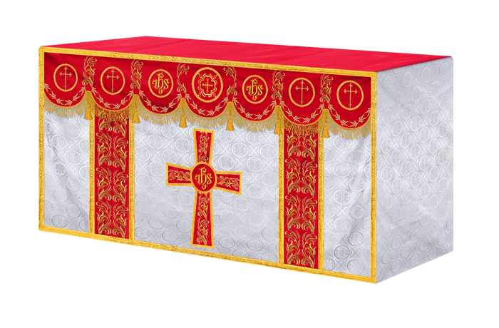 Damask / IHS / White - Red