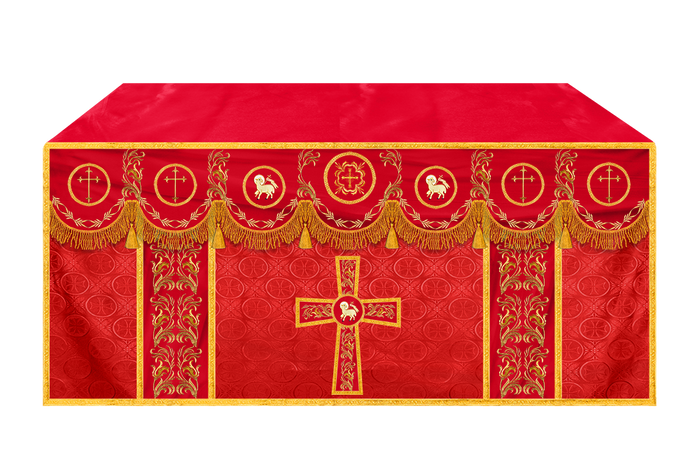 Church Altar Cloth with Refined Embroidery and Motif