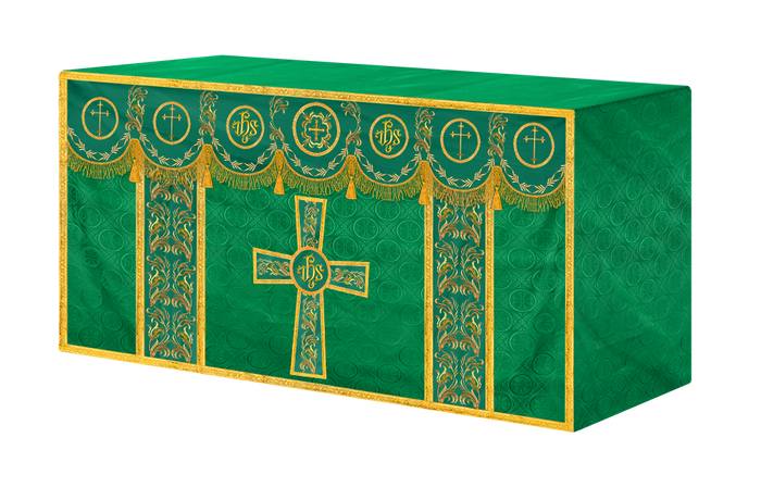 Church Altar Cloth with Refined Embroidery and Motif
