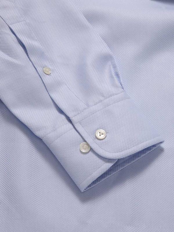 Cione Sky Solid Full Sleeve Single Cuff Slim Fit Classic Formal Two Ply Mercerized Cotton Shirt