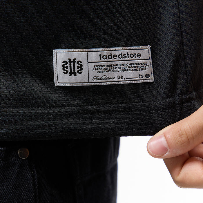 Collegiate Mesh Jersey T-Shirt | Black