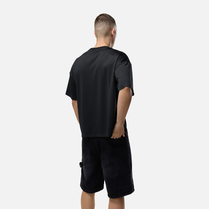Collegiate Mesh Jersey T-Shirt | Black