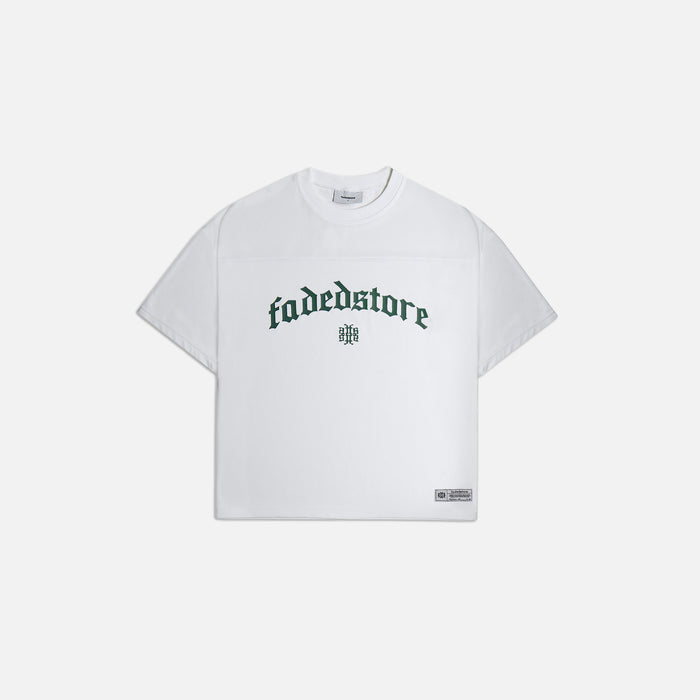 Collegiate Mesh Jersey T-Shirt  | Chalk