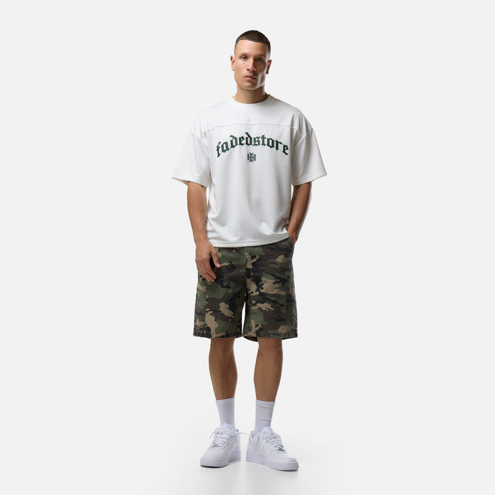 Collegiate Mesh Jersey T-Shirt  | Chalk