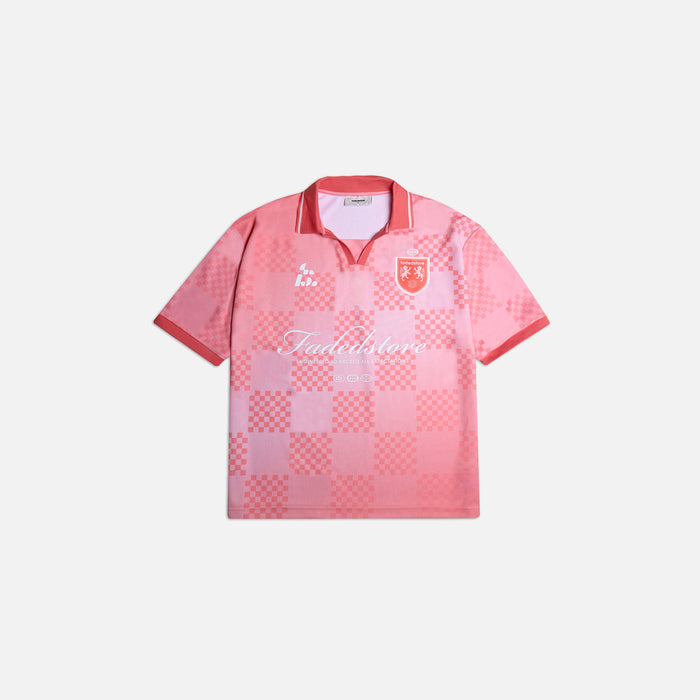Cropped Fit Collared Jersey | Coral