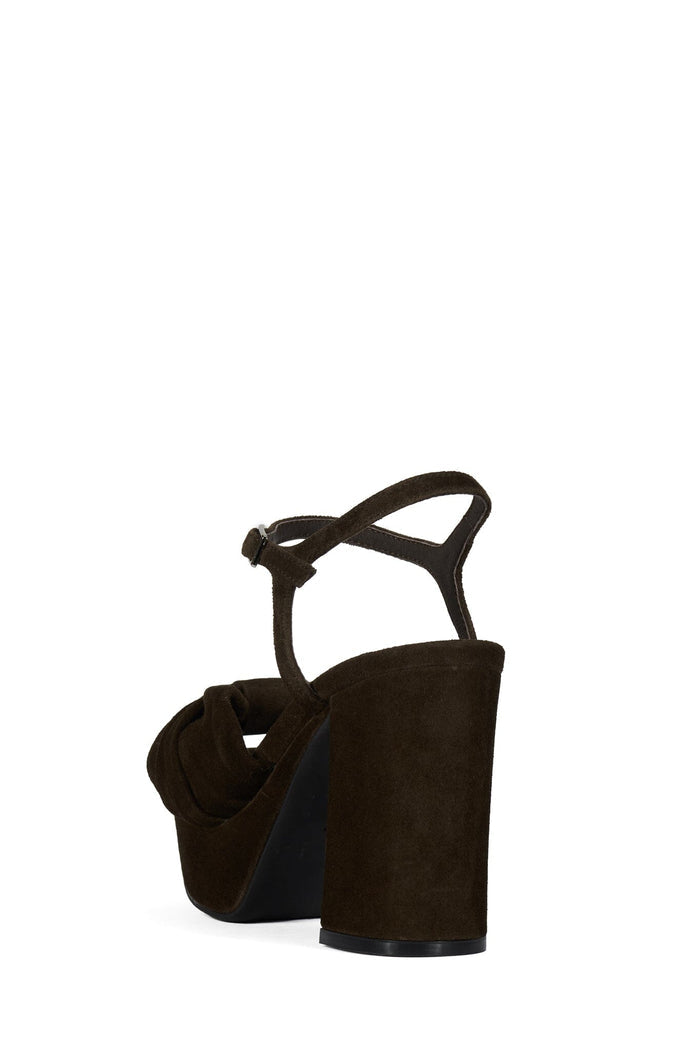 DALIDA Jeffrey Campbell Platform Sandal Espresso Suede