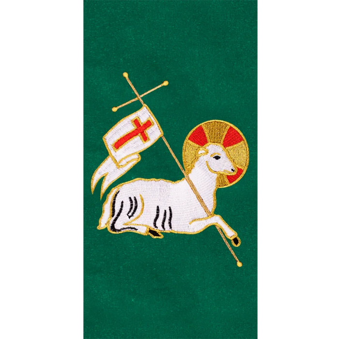 Deacon Stole Crafted with Embroidered Spiritual Lamb Motif
