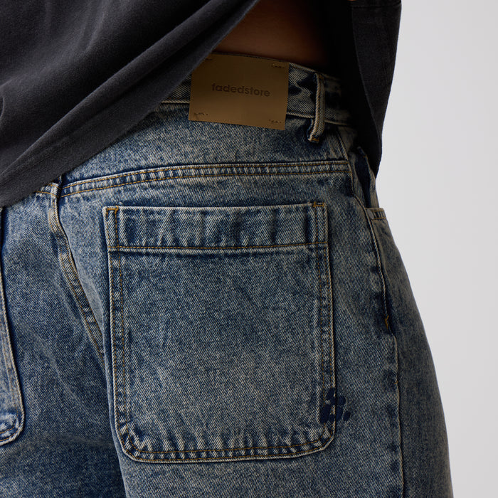 Denim Jorts | Washed Blue