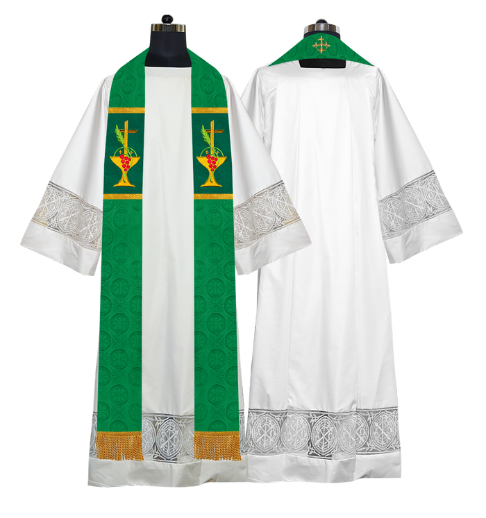 Top Motif / Chalice & Grapes / Green