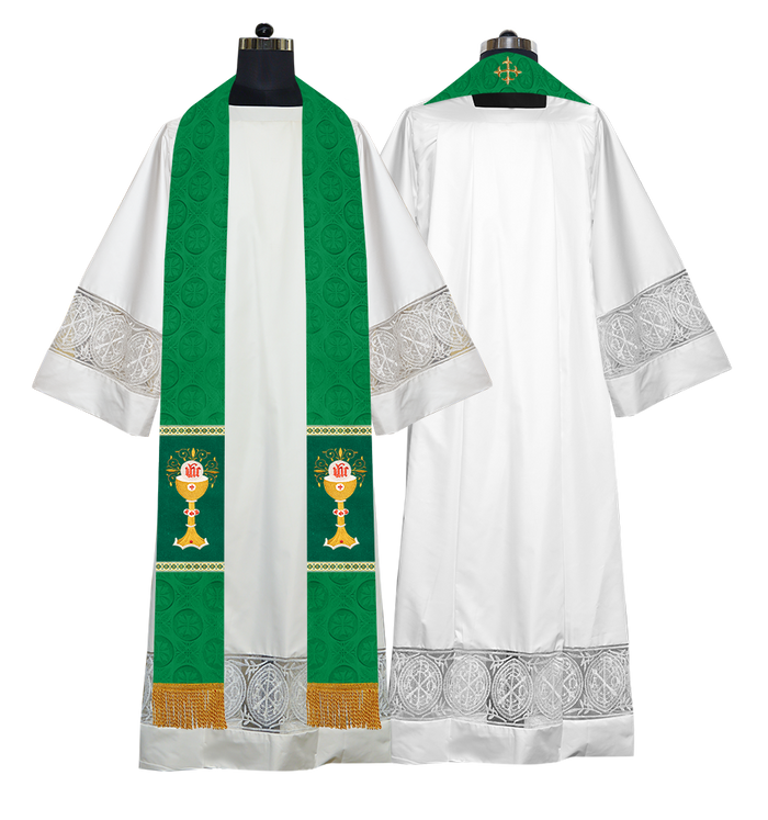 Bottom Motif / Chalice with IHS / Green