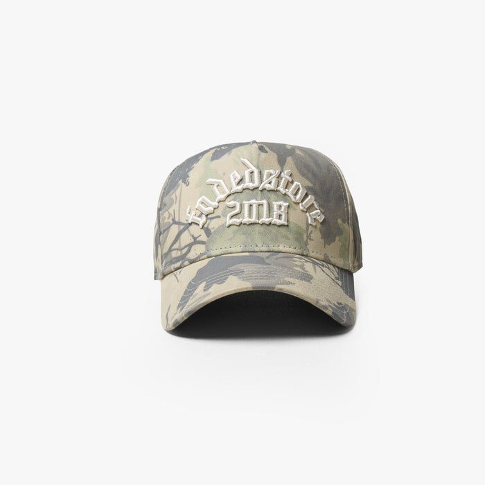Faded Gothic Cap | Green Tree Camo