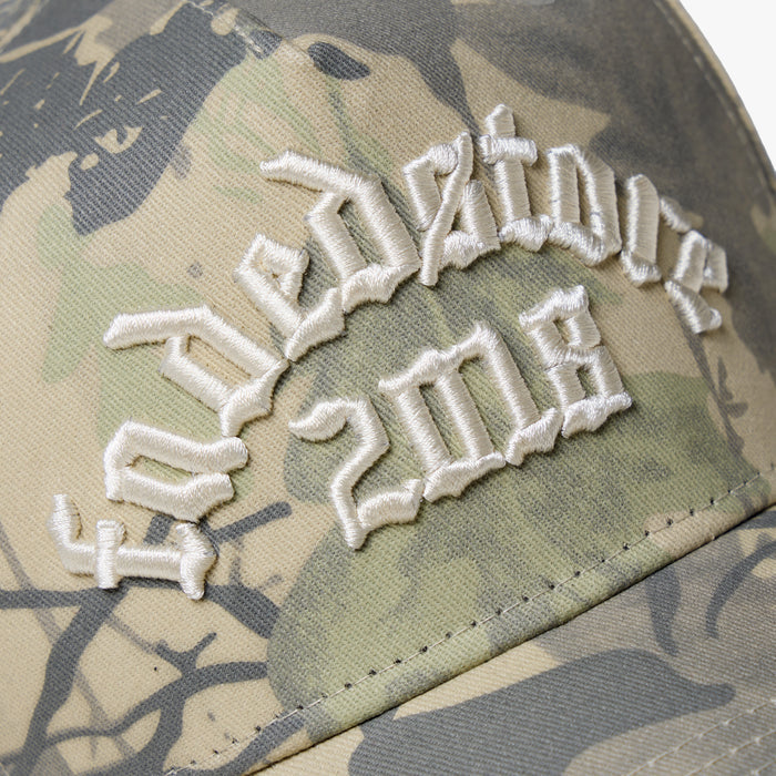 Faded Gothic Cap | Green Tree Camo