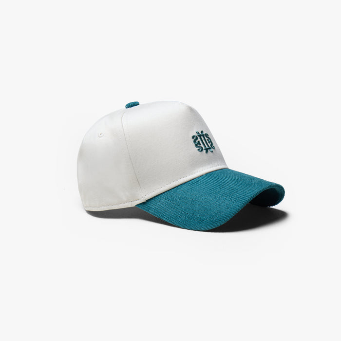 Faded Icon Cap | Chalk/Forest Green