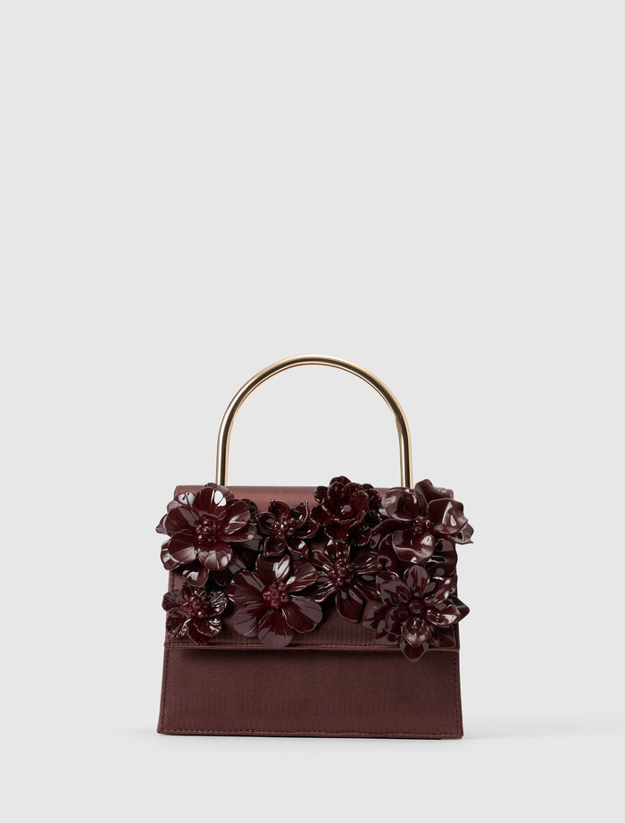 Fifi Flower Top Handle Bag 0 Vintage Merlot Forever New