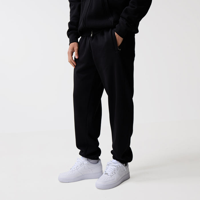 Full Zip Cuffed Tracksuit | Black