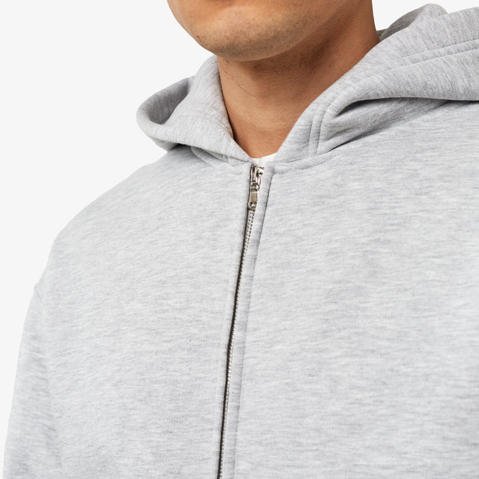 Full Zip Cuffed Tracksuit | Grey Marl