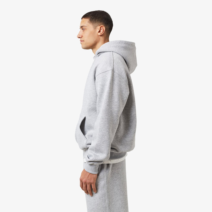 Full Zip Cuffed Tracksuit | Grey Marl
