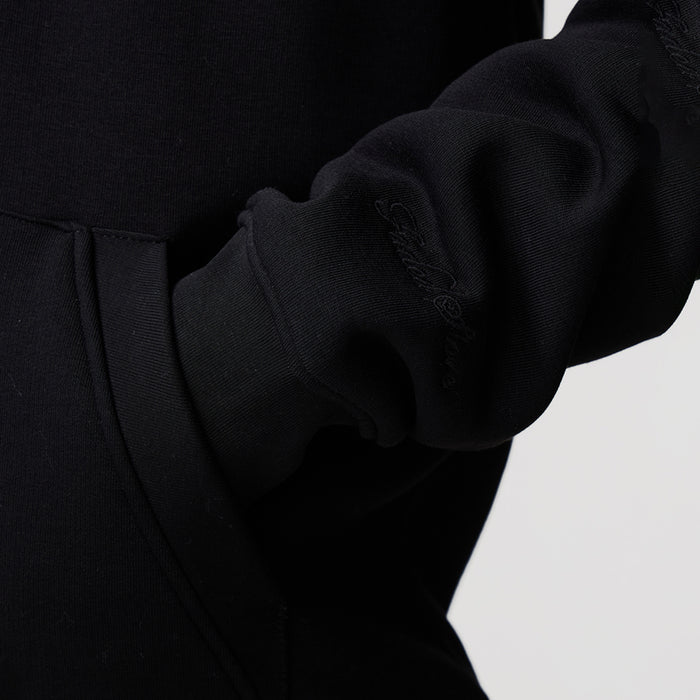 Full Zip Open Hem Tracksuit | Black