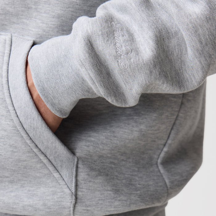 Full Zip Open Hem Tracksuit | Grey Marl