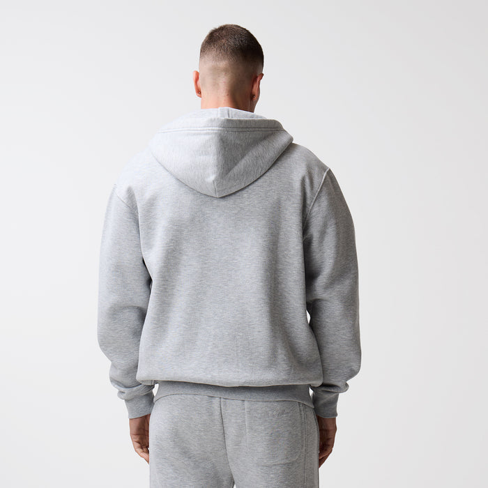 Full Zip Open Hem Tracksuit | Grey Marl