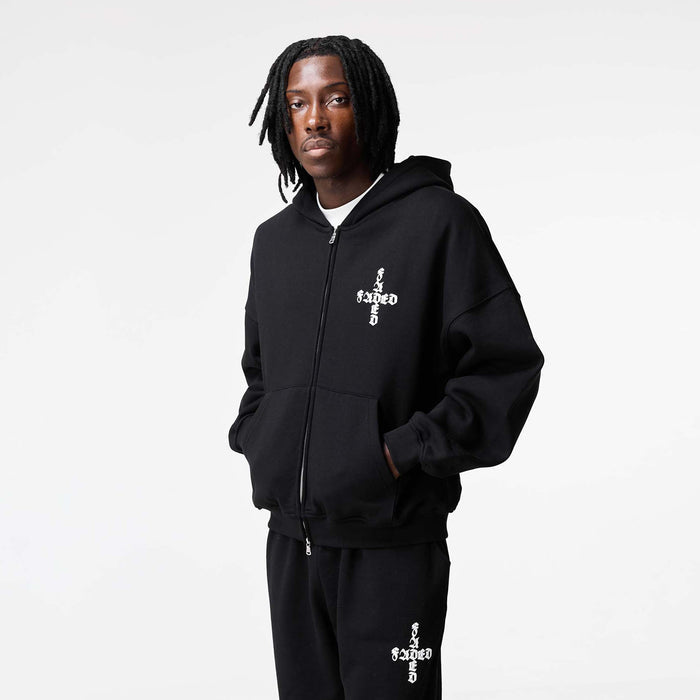 Gothic 2.0 Full Zip Hoodie | Black