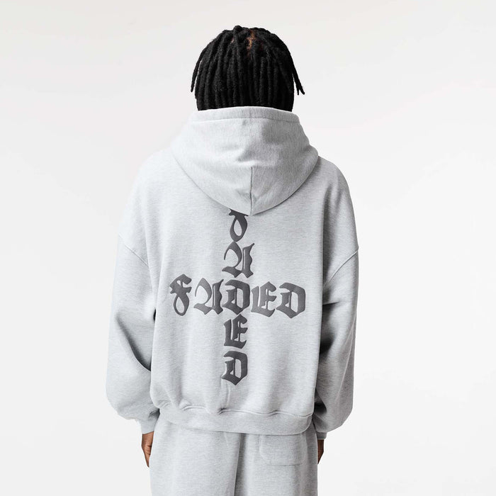 Gothic 2.0 Full Zip Open Hem Tracksuit | Grey Marl
