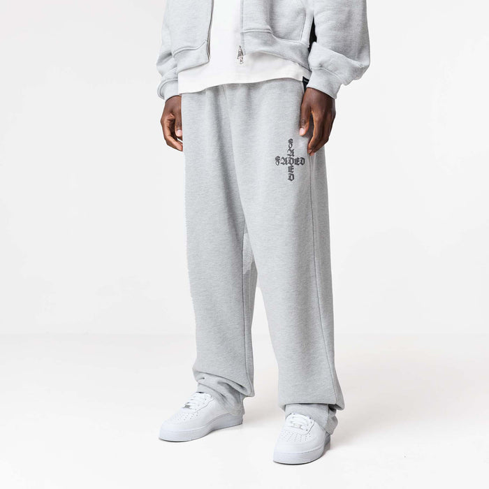 Gothic 2.0 Full Zip Open Hem Tracksuit | Grey Marl