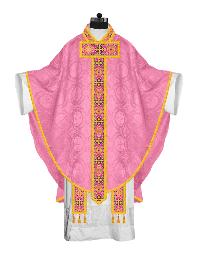 DAMASK / ROSE / CROSS LACE