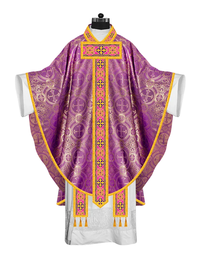 BROCADE / VIOLET / CROSS LACE