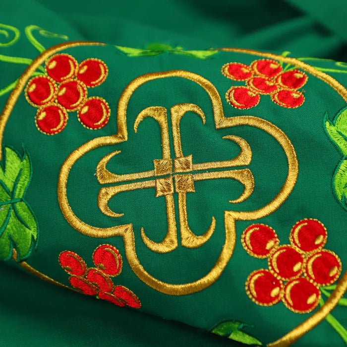 Gothic Chasuble with Designer Cross and Grapes Motif