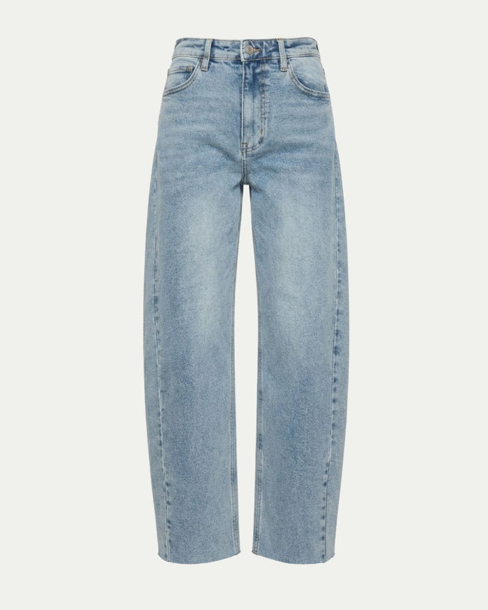 Harlow HIGH WAISTED BARREL JEANS Blue by Artemis