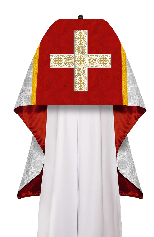 Damask / White - Red