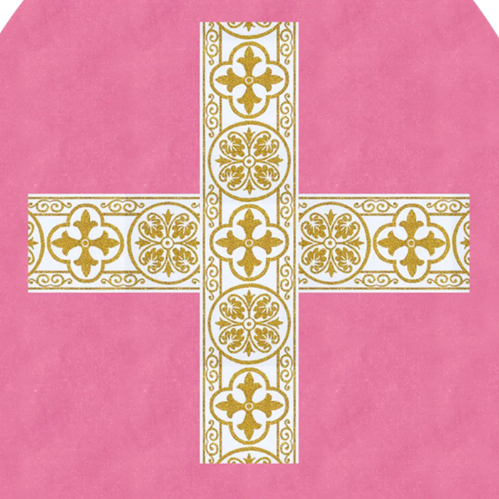 Humeral Veil with Ornate White cross Orphrey