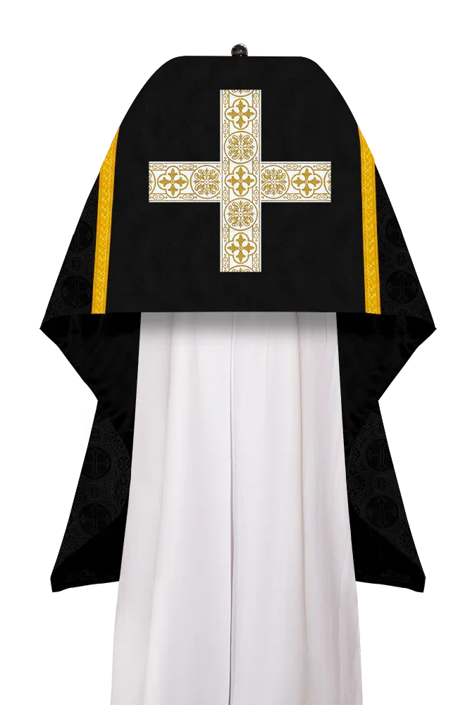 Humeral Veil with Ornate White cross Orphrey