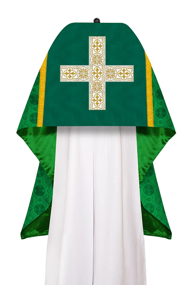 Humeral Veil with Ornate White cross Orphrey