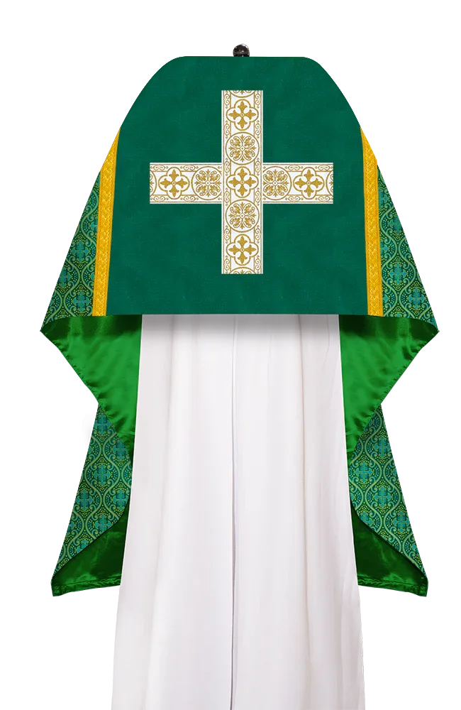 Humeral Veil with Ornate White cross Orphrey