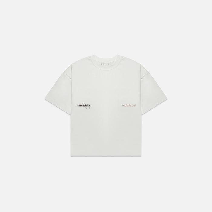 Ibiza Hills Script T-Shirt | Chalk
