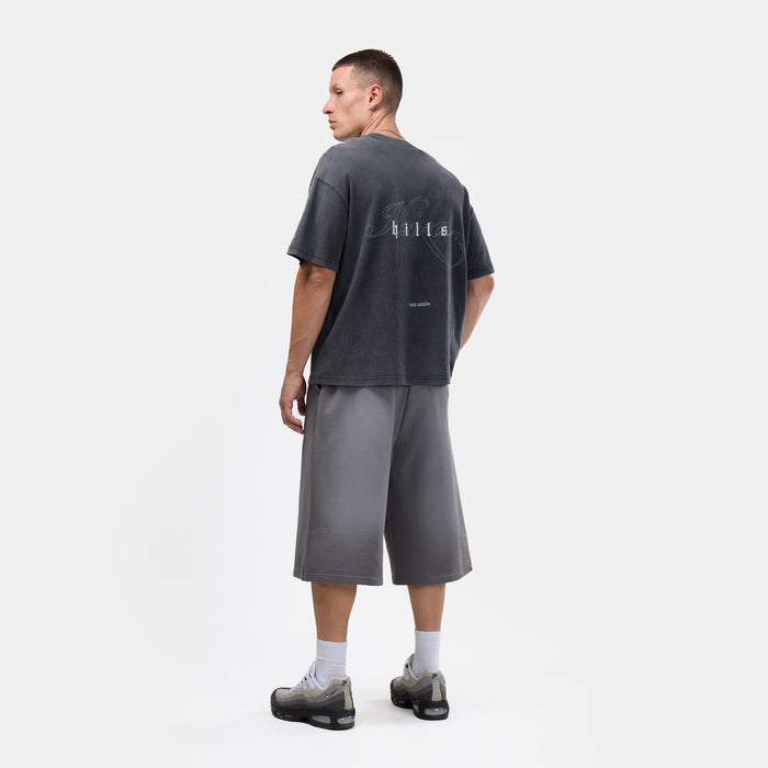 Ibiza Hills Script T-Shirt | Washed Black