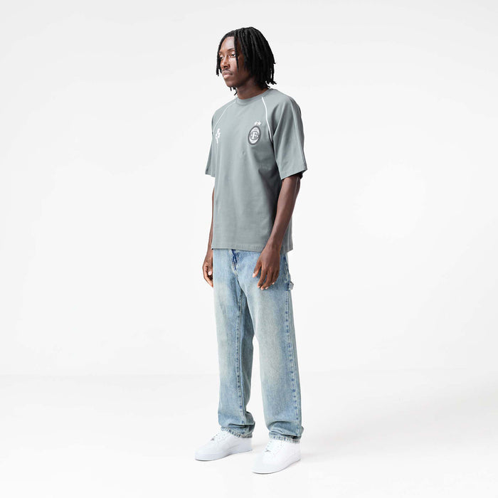 Jersey Football T-Shirt | Mid Grey