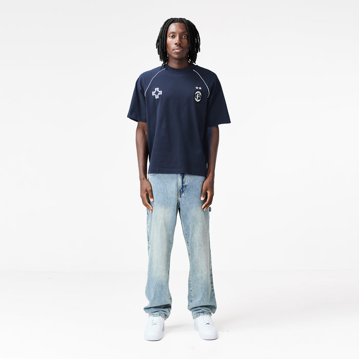 Jersey Football T-Shirt | Navy