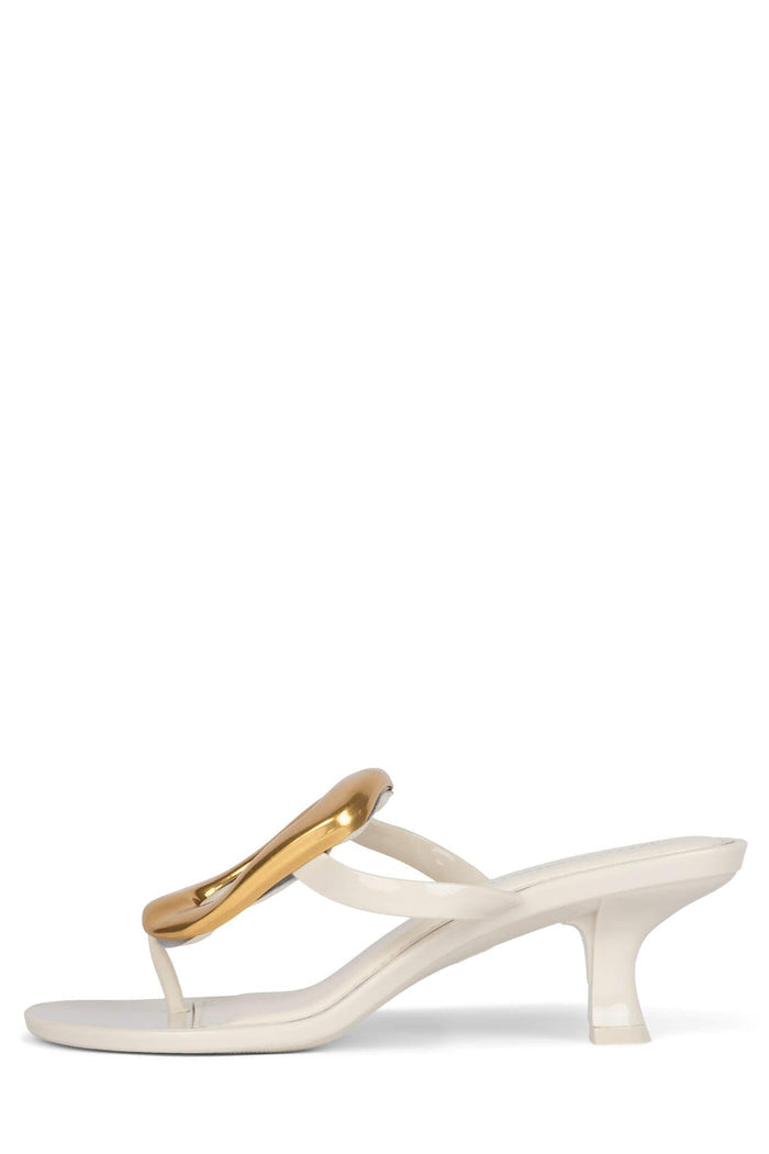 LINQ-UP-J Heeled Sandal Cream Gold