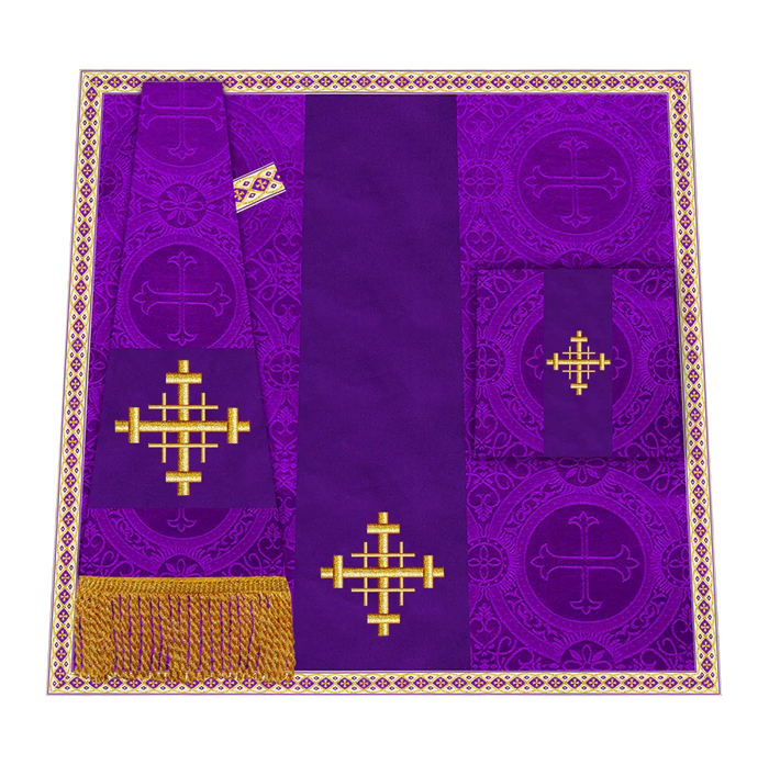 Damask / Jerusalem Cross / Violet
