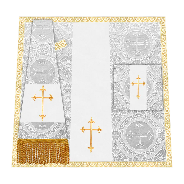 Damask / Western Cross / White-White