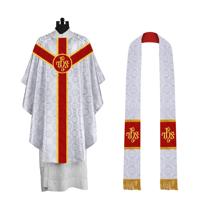 Gold Trims / IHS / White - Red