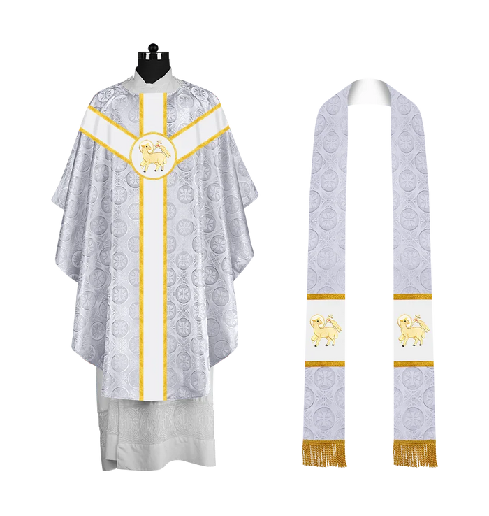 Gold Trims / LAMB / White