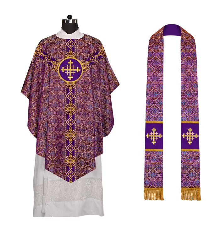 DIAMOND ORPHREY / JERUSALEM CROSS / VIOLET
